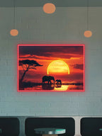 Toysign Elephant Sunset Neon Wall Art LED neon sign product image
