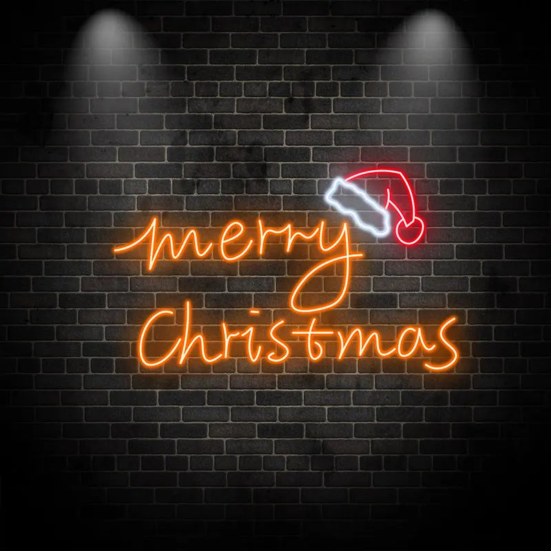 Modern Neon Christmas Sign - Merry LED neon sign by NeonCS