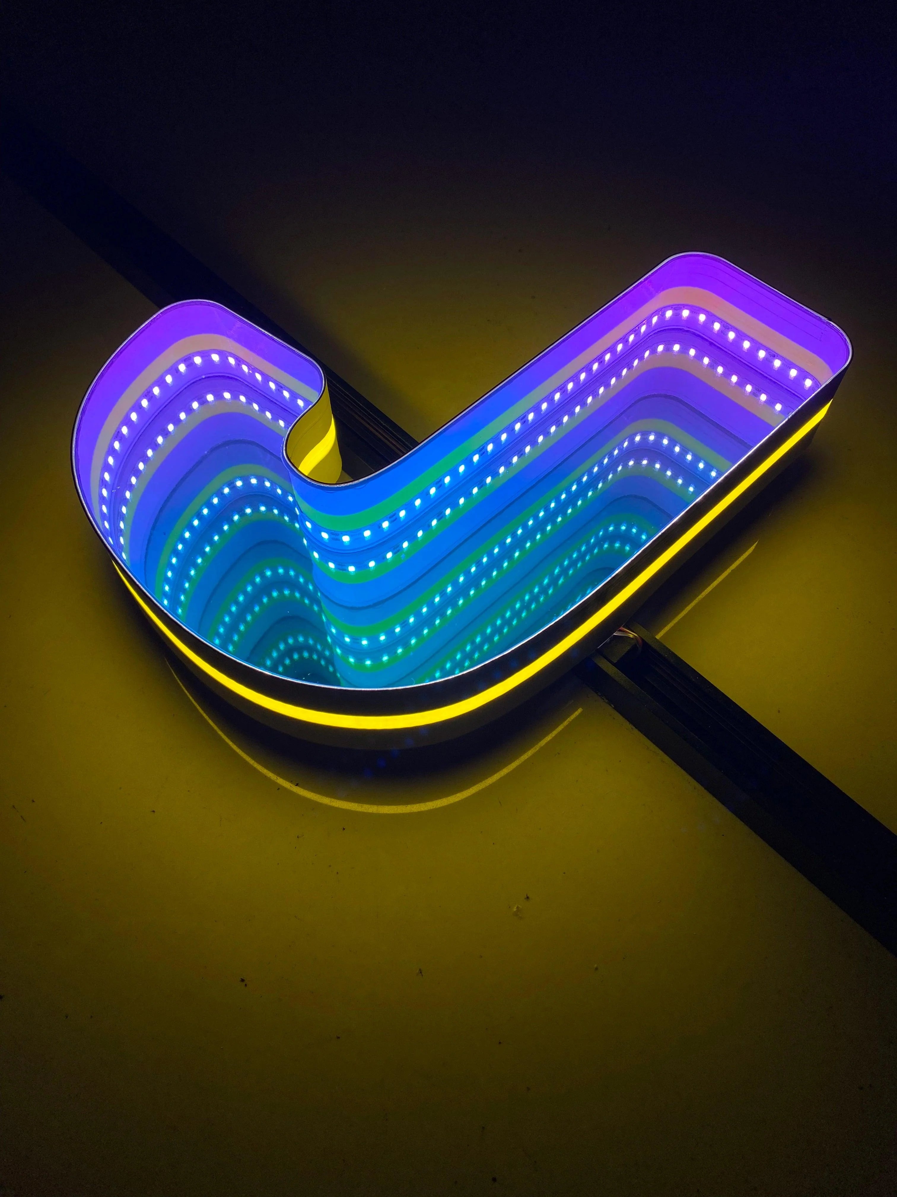Stocked Infinity Mirror 3d Letters LED neon sign product image