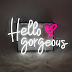 Hello Gorgeous - Vibrant LED Wall Art LED neon sign product image