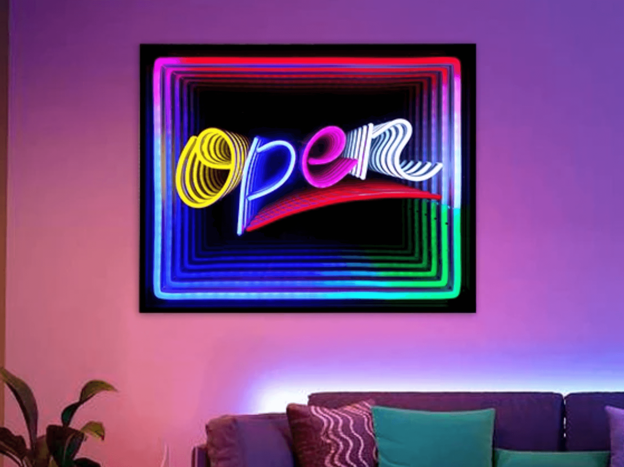 Open Sign - LED Infinity LED neon sign by NeonCS