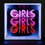 Girls Girls Girls" Neon LED Infinity LED neon sign product image