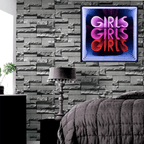 Girls Girls Girls" Neon LED Infinity LED neon sign product image