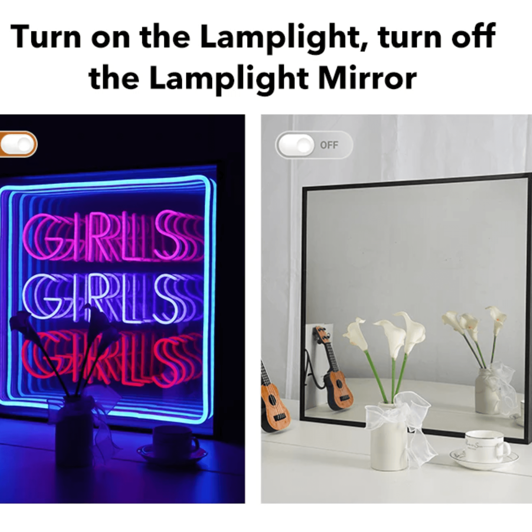 Girls Girls Girls" Neon LED Infinity LED neon sign product image