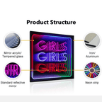 Girls Girls Girls" Neon LED Infinity LED neon sign product image