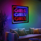 Girls Girls Girls" Neon LED Infinity LED neon sign by NeonCS