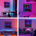 Girls Girls Girls" Neon LED Infinity LED neon sign product image