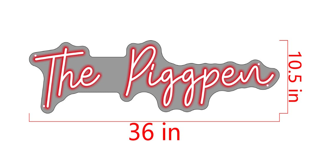 The Pigggpen LED neon sign by NeonCS