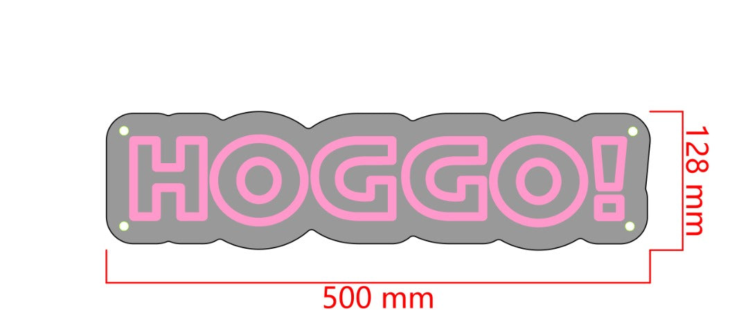 Hoggo! LED neon sign by NeonCS