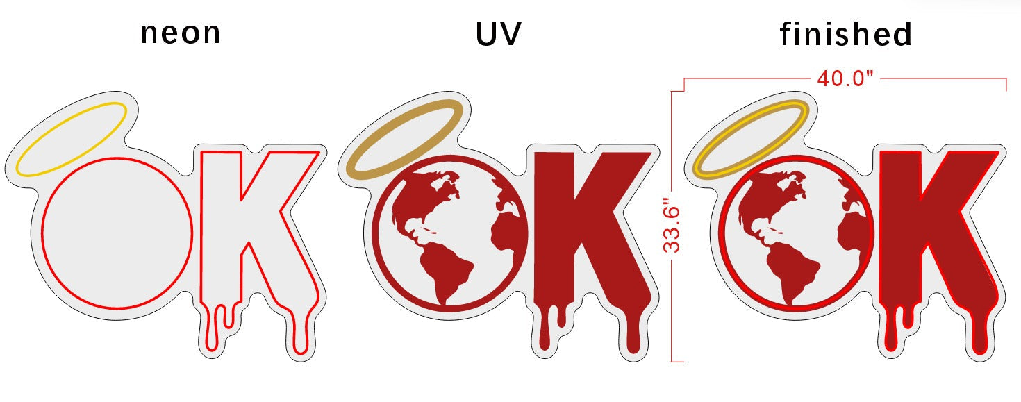 Ok LED neon sign by NeonCS