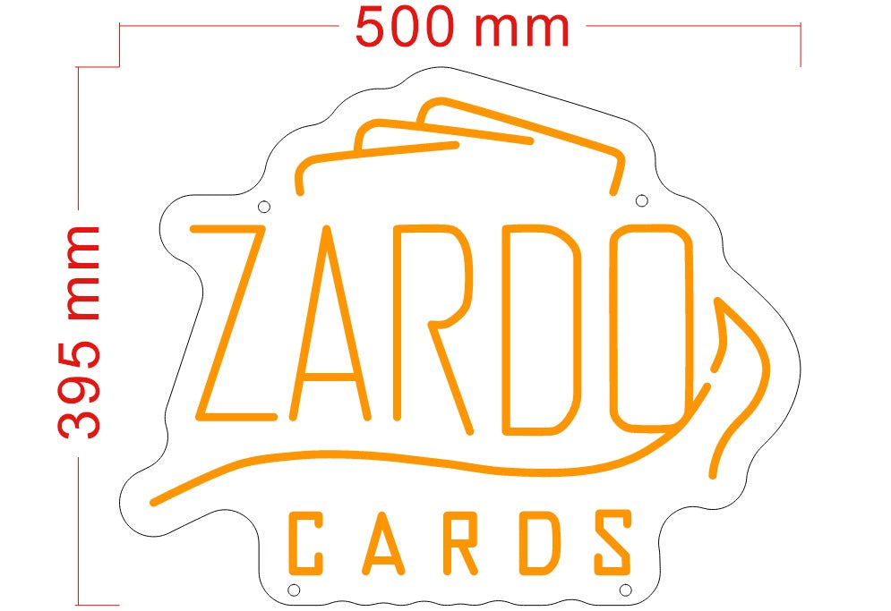 Zardo &color Card LED neon sign by NeonCS