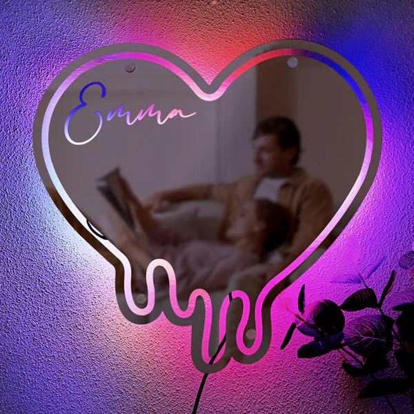 Personalized Name Mirror Light Melting LED neon sign by NeonCS
