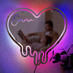 Personalized Name Mirror Light Melting LED neon sign by NeonCS