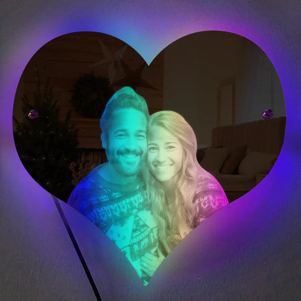 Personalized Heart Shaped Photo LED LED neon sign by NeonCS
