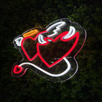 Angel & Devil Heart - LED Wall Light LED neon sign product image