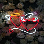 Angel & Devil Heart - LED Wall Light LED neon sign by NeonCS