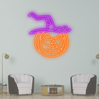 Halloween Pumpkin Head for Halloween LED neon sign by NeonCS