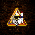 Spaceman Triangle Artwork LED neon sign by NeonCS
