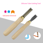 Split Silicone Tube Knife Wooden LED neon sign by NeonCS
