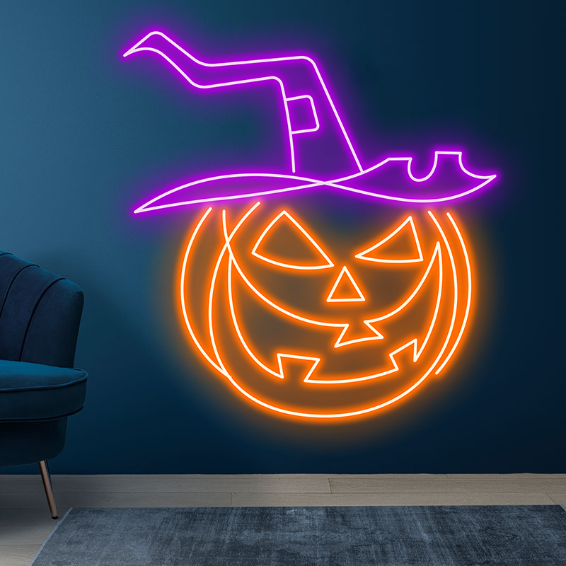 Halloween Pumpkin Head for Halloween LED neon sign product image