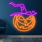 Halloween Pumpkin Head for Halloween LED neon sign product image