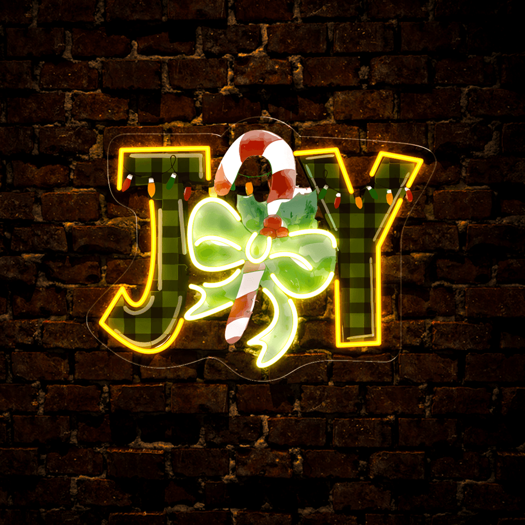 Merry Christmas Joy Artwork LED neon sign by NeonCS