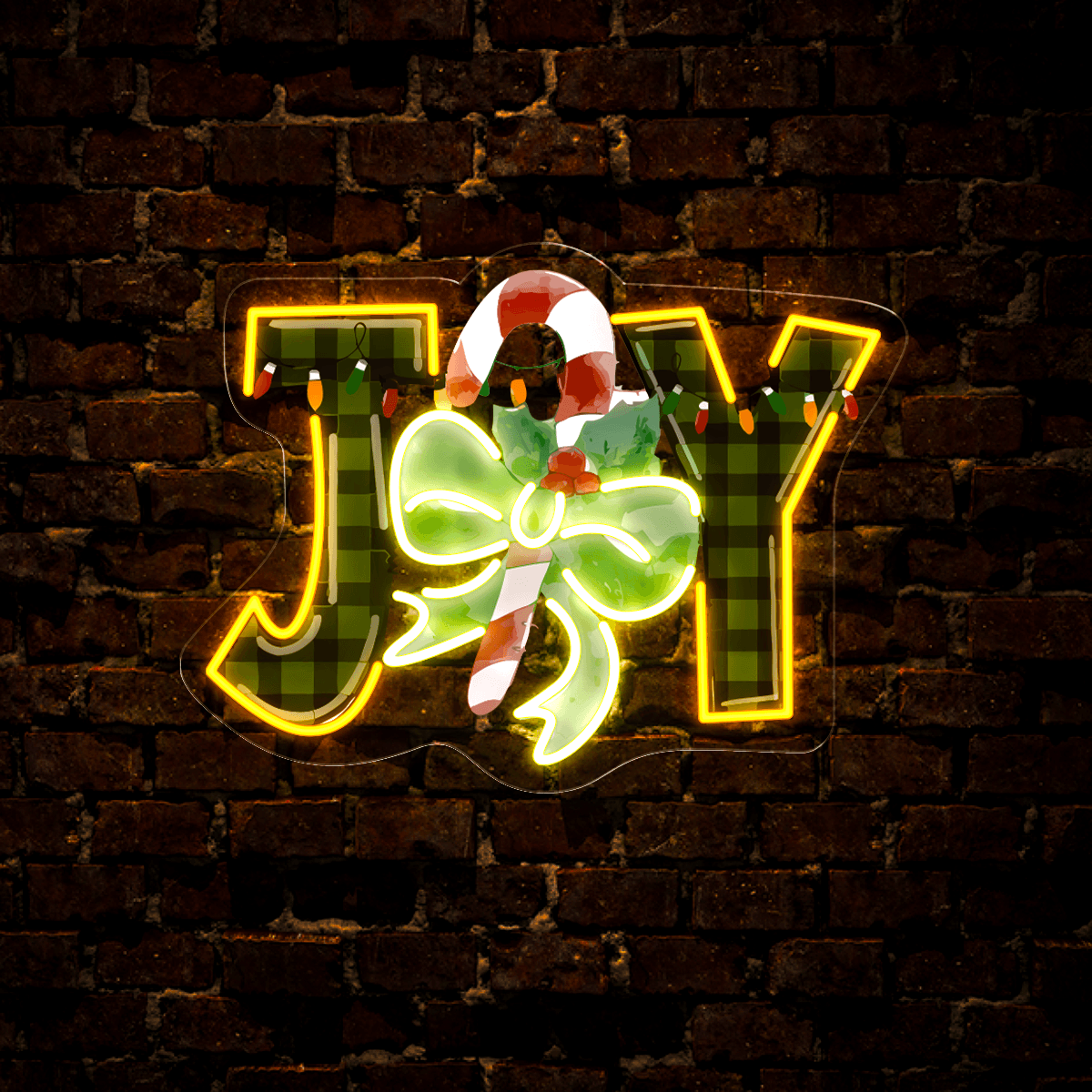 Merry Christmas Joy Artwork LED neon sign by NeonCS