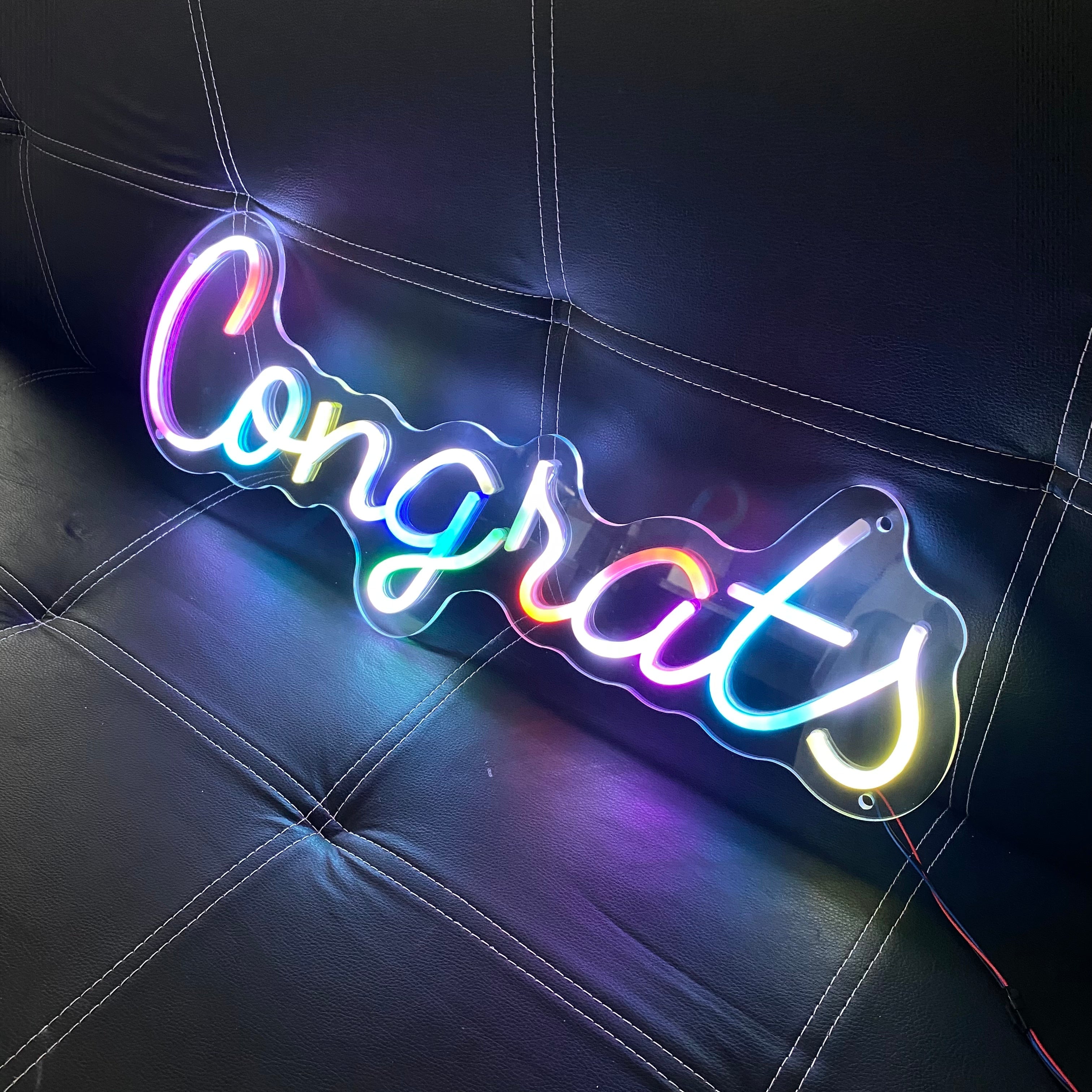 Congrats Full Color - for Graduation LED neon sign product image