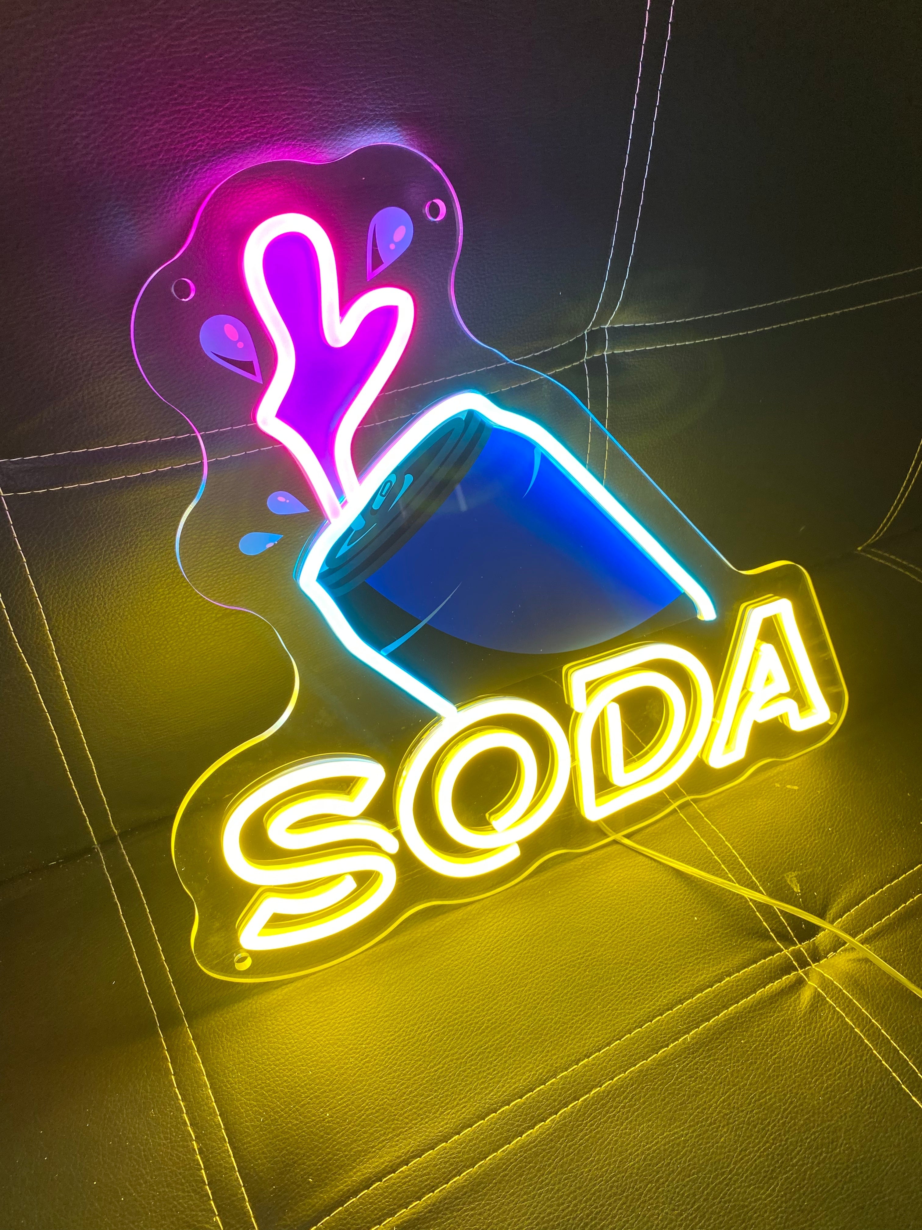 Soda with Carrot - Colorful Neon Wall LED neon sign product image