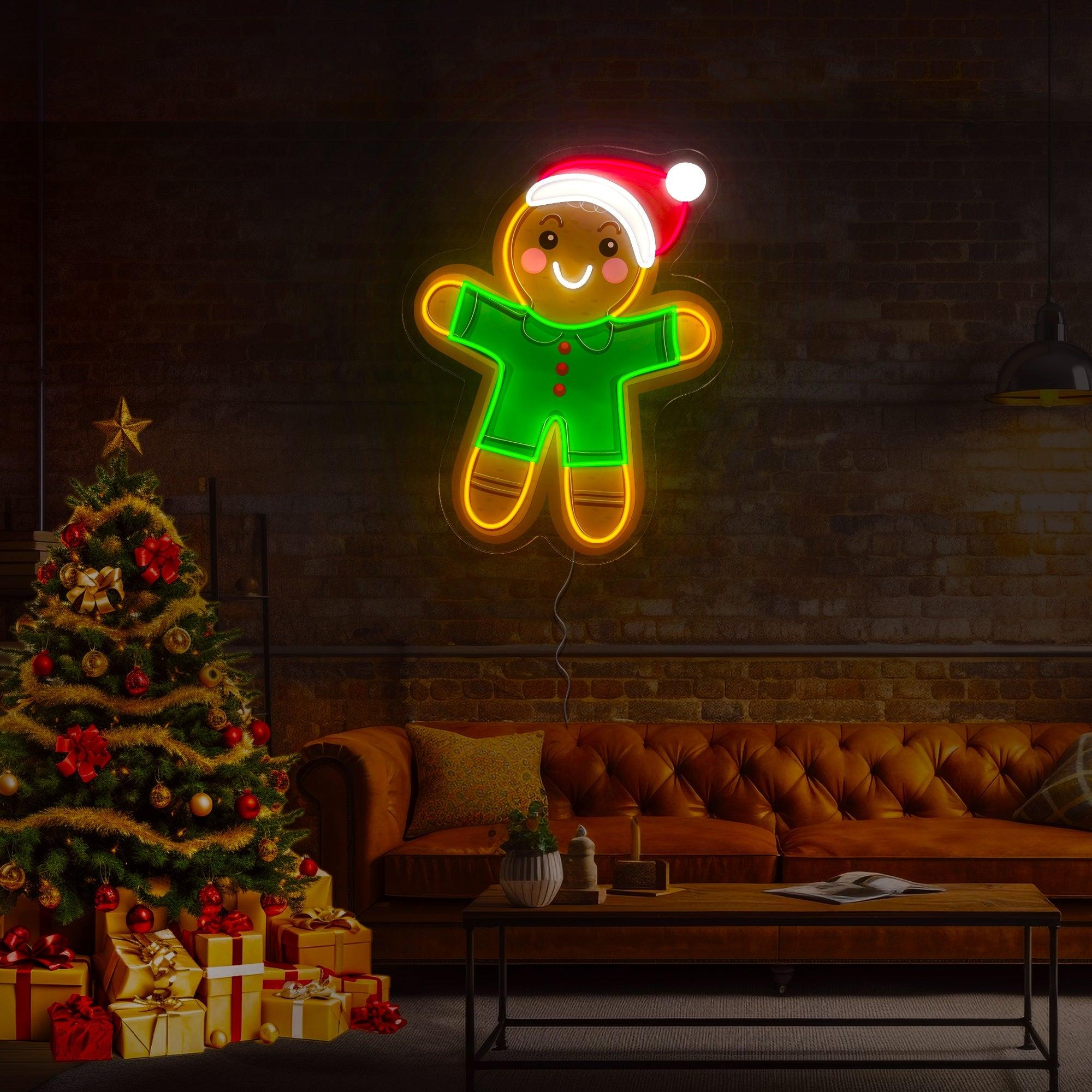 Gingerbread Christmas Artwork LED neon sign product image