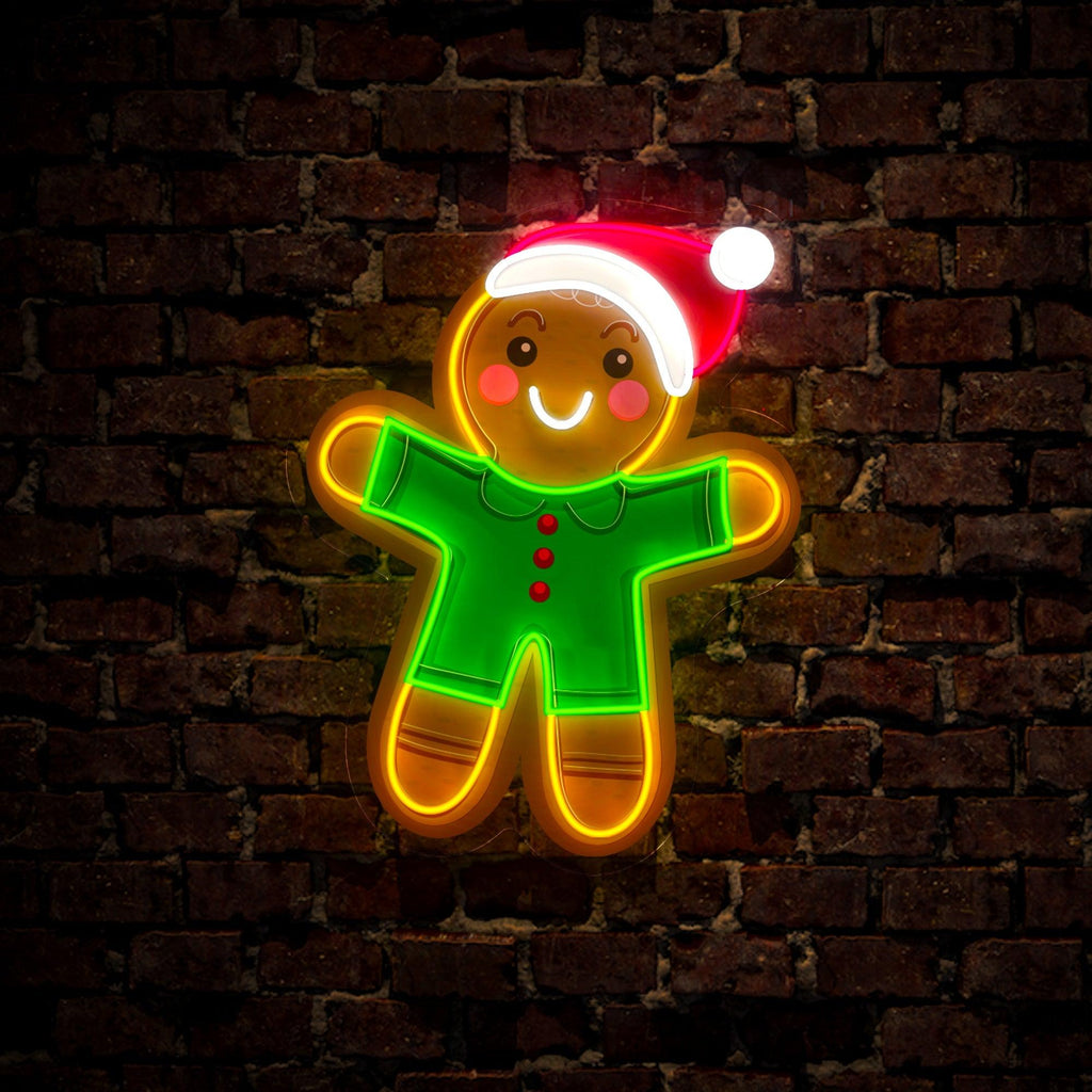 Gingerbread Christmas Artwork LED neon sign by NeonCS