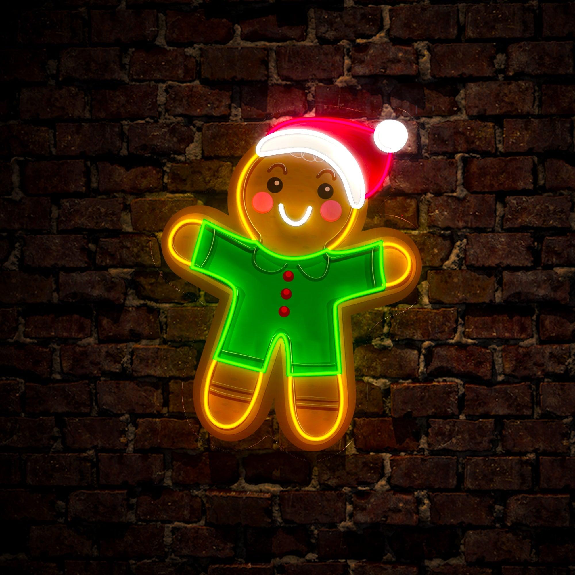 Gingerbread Christmas Artwork LED neon sign by NeonCS