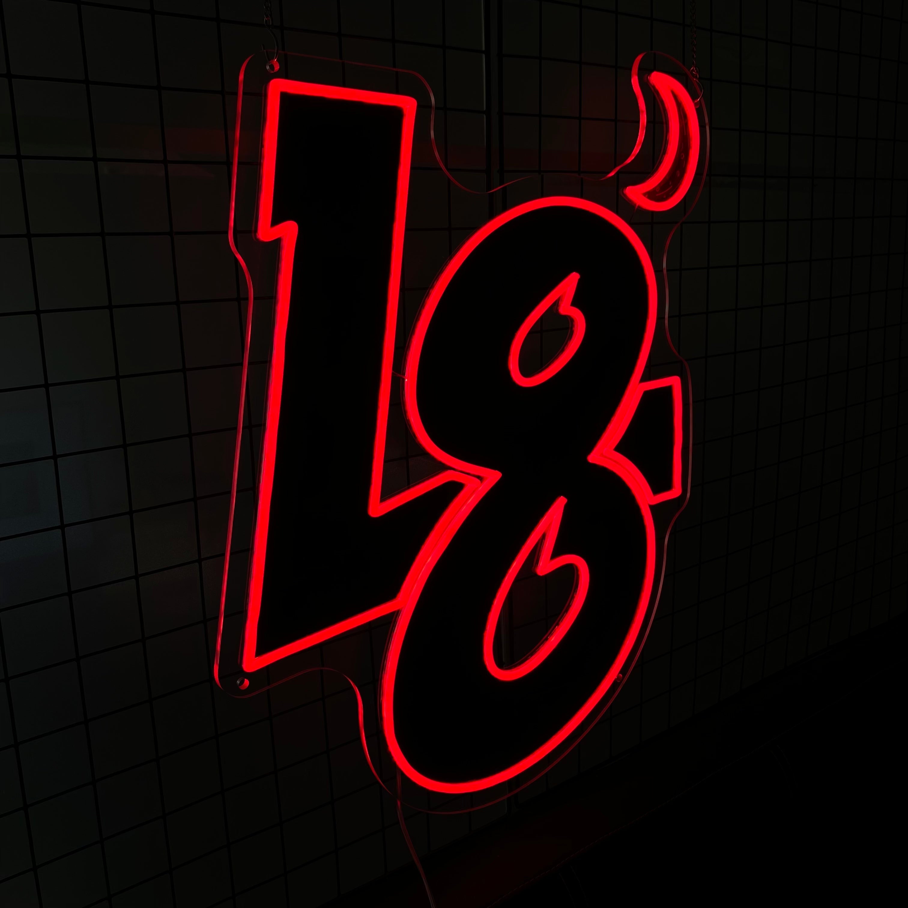 Custom 18 for Teen Room Decor LED neon sign by NeonCS