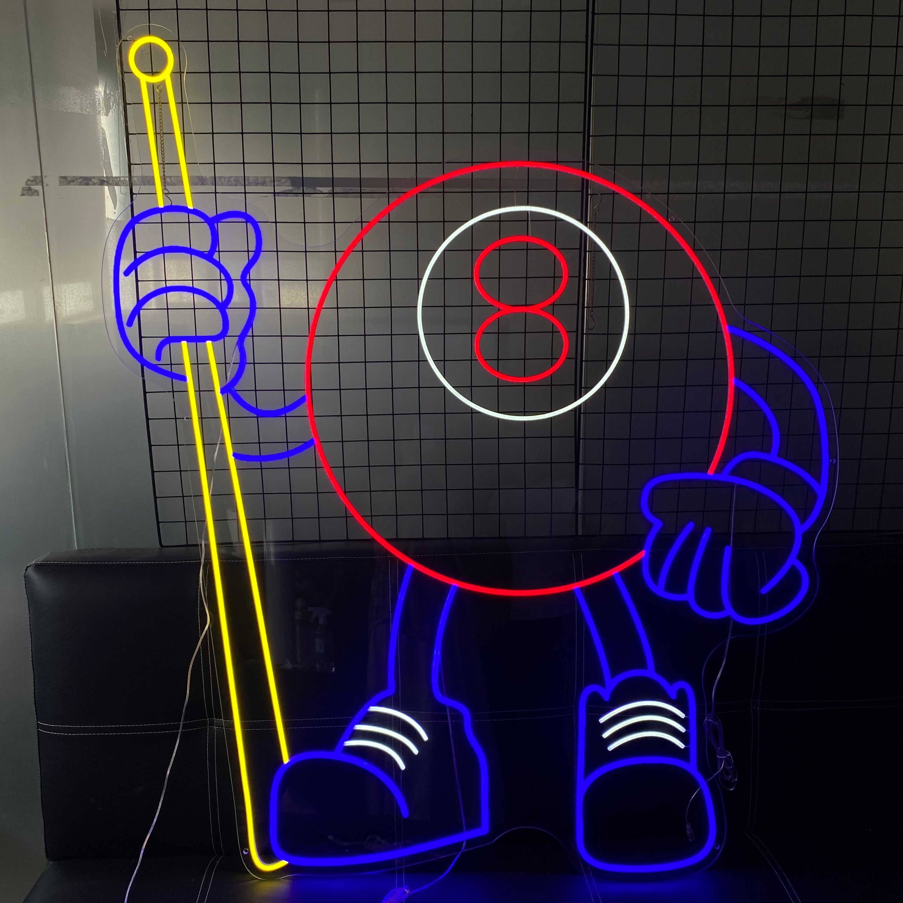 Colorful 8 - Ball Billiard for Game LED neon sign by NeonCS