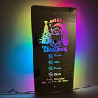 Personalized Name Mirror - Santa Claus LED neon sign product image