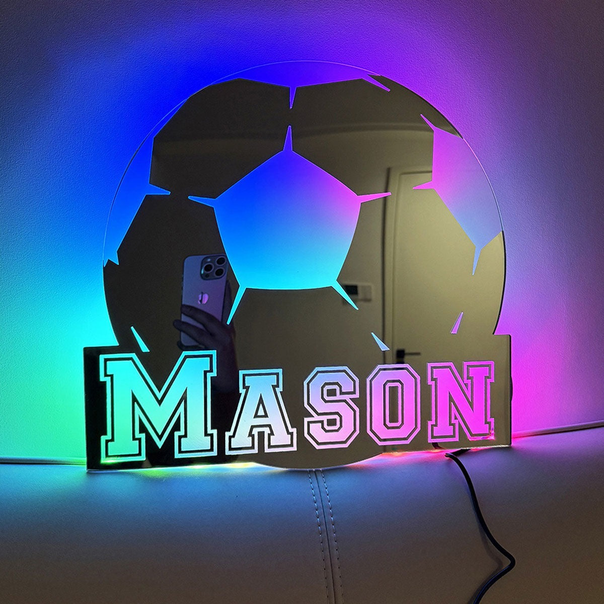 Personalized Football Style Name LED neon sign by NeonCS