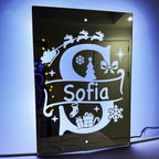 Personalized Name Mirror with LED neon sign product image
