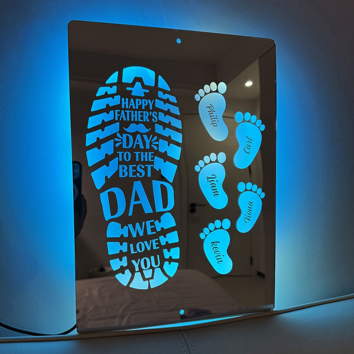 Personalized Name LED Mirror Sign with LED neon sign product image