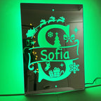 Personalized Name Mirror with LED neon sign product image