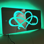 Personalized Couple Names Mirror Sign LED neon sign by NeonCS