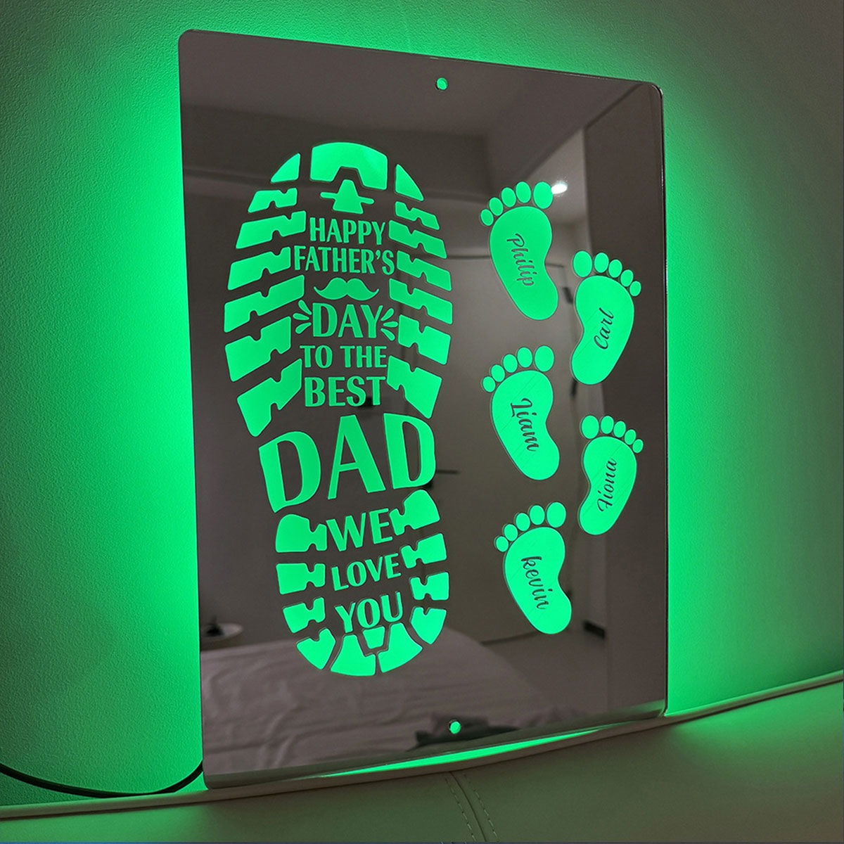 Personalized Name LED Mirror Sign with LED neon sign product image