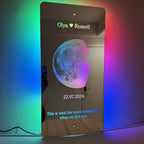 Personalized Moon Phase Mirror Sign LED neon sign by NeonCS