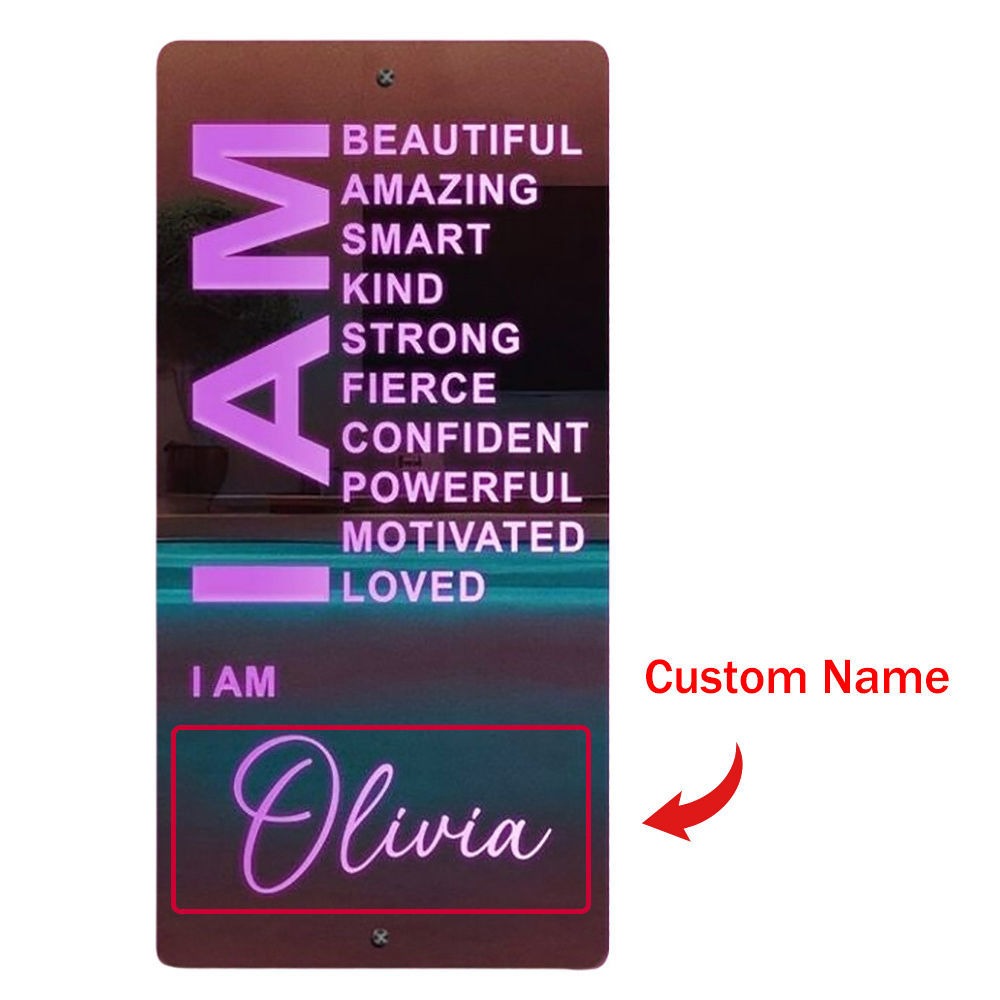 Personalized Name Mirror - Customized LED neon sign product image