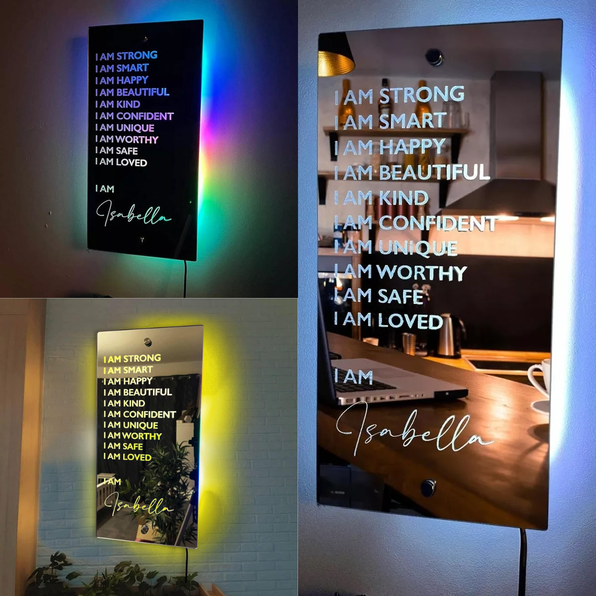 Personalized Name Mirror - Customized LED neon sign by NeonCS