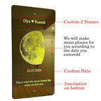 Personalized Moon Phase Mirror Sign LED neon sign product image