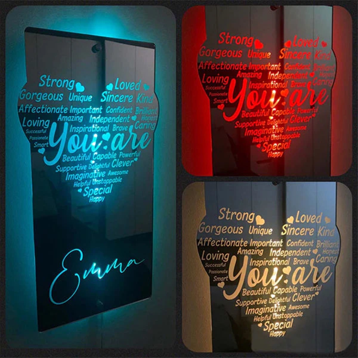 Personalized Name LED Neon Mirror LED neon sign by NeonCS