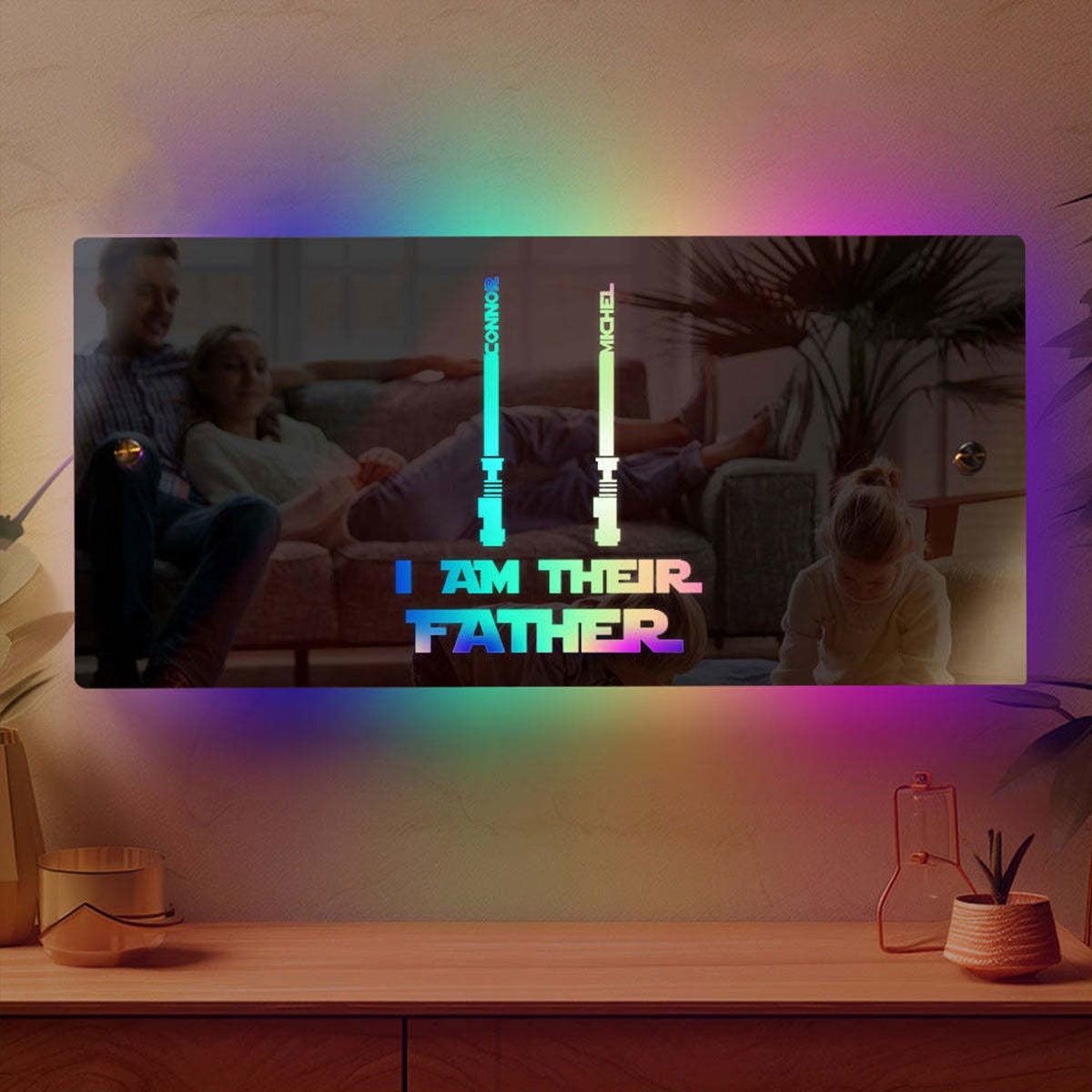 Personalized Name LED Neon Mirror - I LED neon sign product image