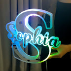 Personalized Alphabet Mirror with Name LED neon sign product image