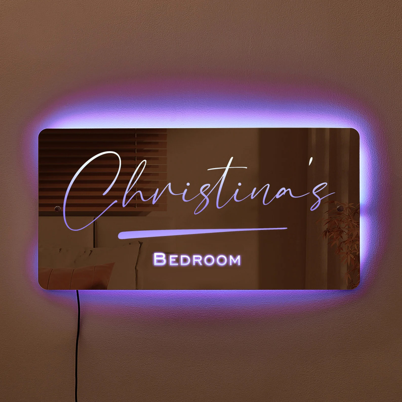 Personalized Name LED Neon Mirror LED neon sign product image
