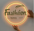 Round Backlit Acrylic Sign the LED neon sign by NeonCS